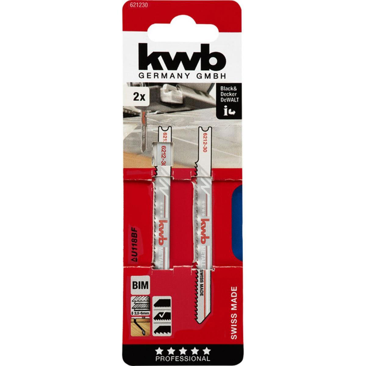 kwb  Stichsägeblätter Metallbearbeitung mittel S30 Bild 2