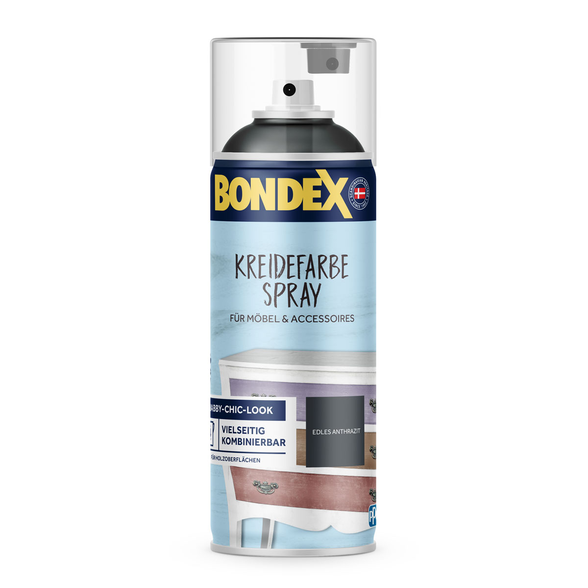 Bondex Kreidefarbe Spray creme weiß 0,4 L