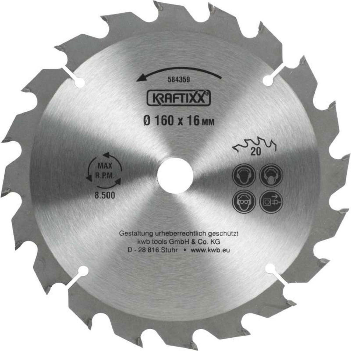 kwb  Spanplattensägeblatt für Handkreissäge Durchmesser 160x16 mm