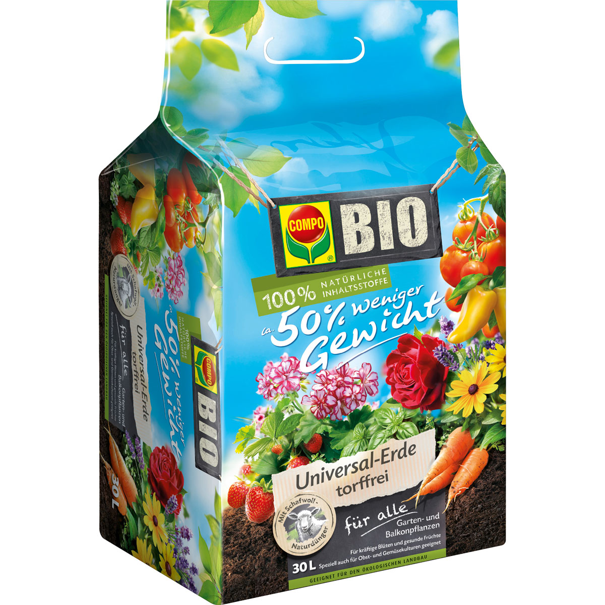 Compo BIO Universal-Erde torffrei 30 L