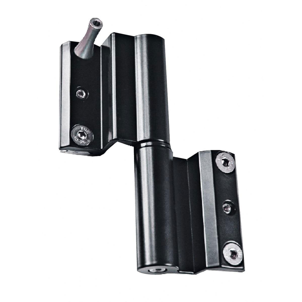 Aluminium-Sicherheitshaustür Rom Superior 60 mm anthrazit 100 x 200 cm Anschlag links inkl Griffset Bild 4