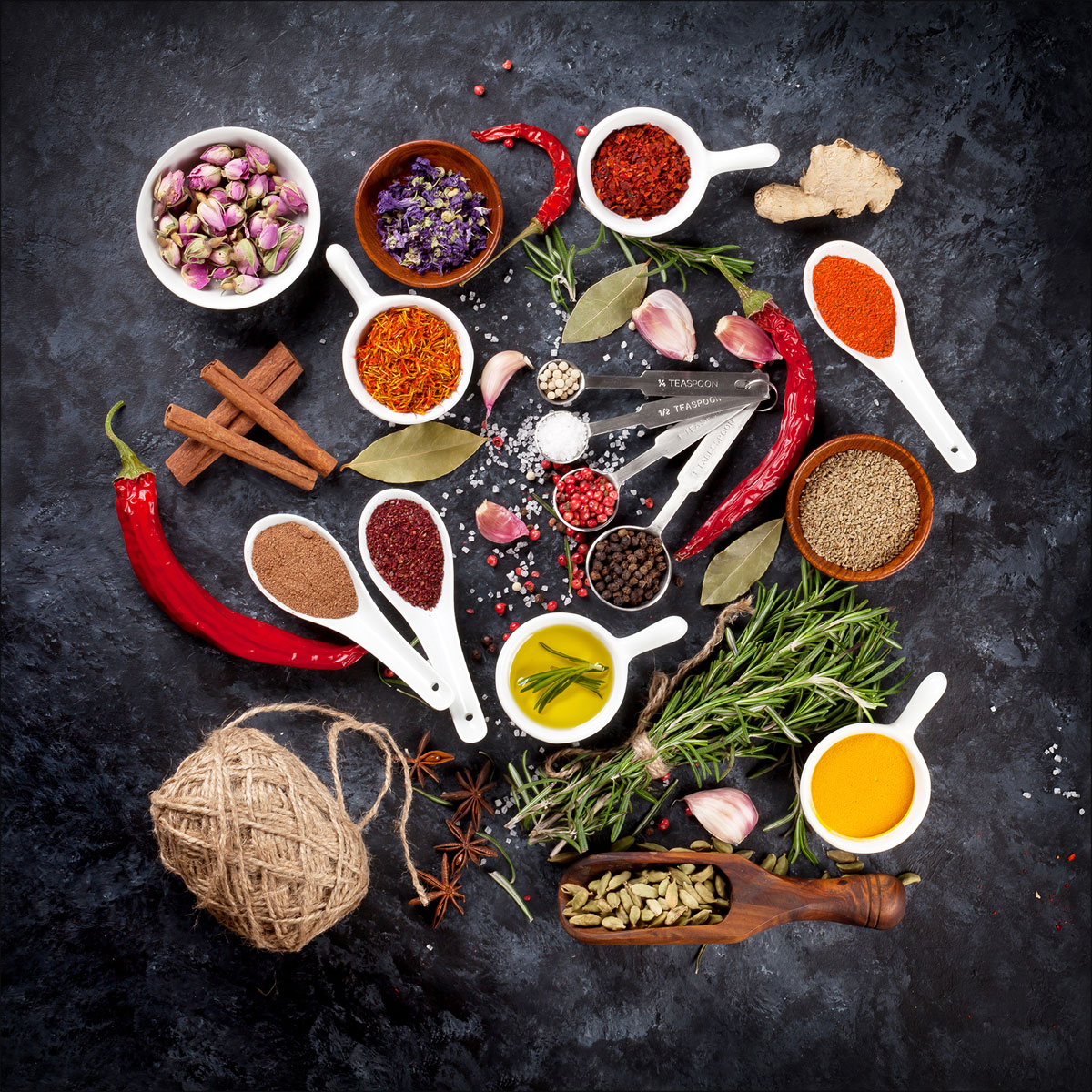 Glas-Art Spicery II 50 x 50 Glasbild