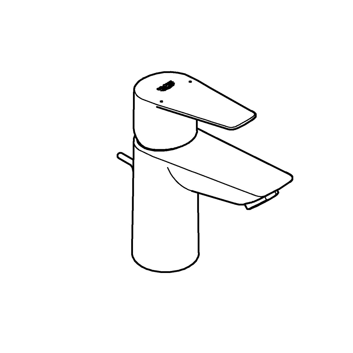 Grohe Einhand-Waschtischbatterie Start Edge chrom Durchmesser 4,5 x 14,7 cm Bild 8