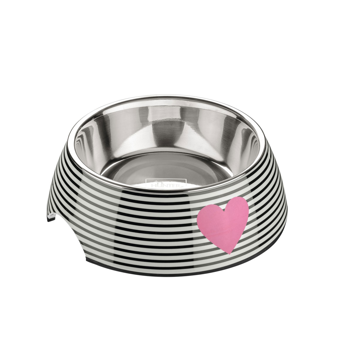 Hunter Melamin-Napf Biri weiß-schwarz 350 ml