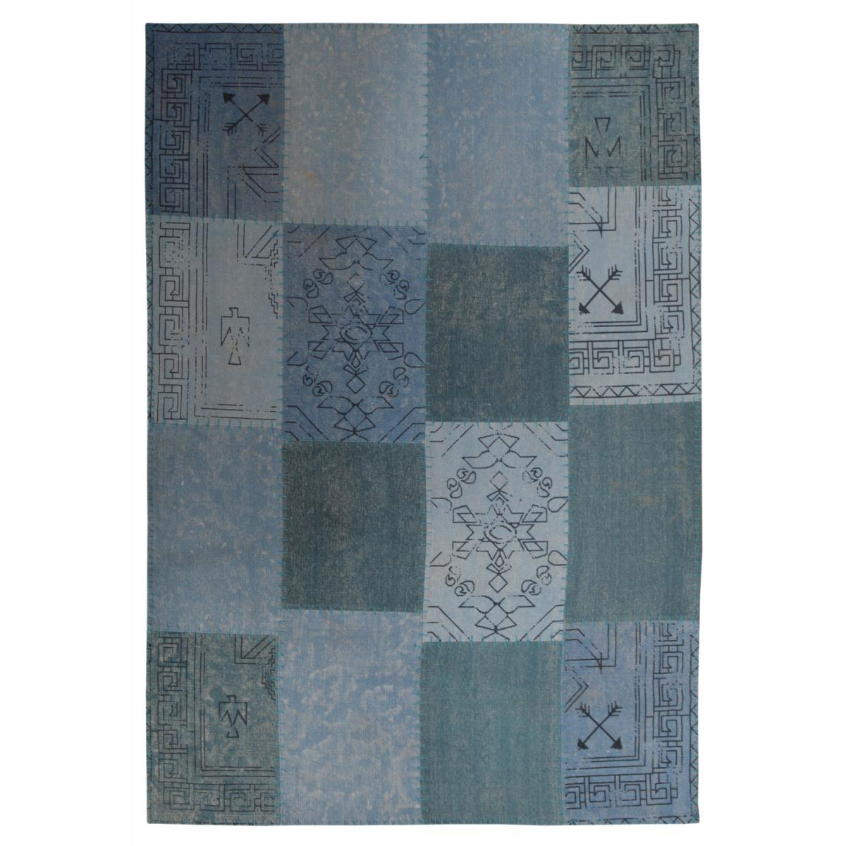 Vintage-Teppich „Lyrical 210“ Multi/Blau, 160x230cm