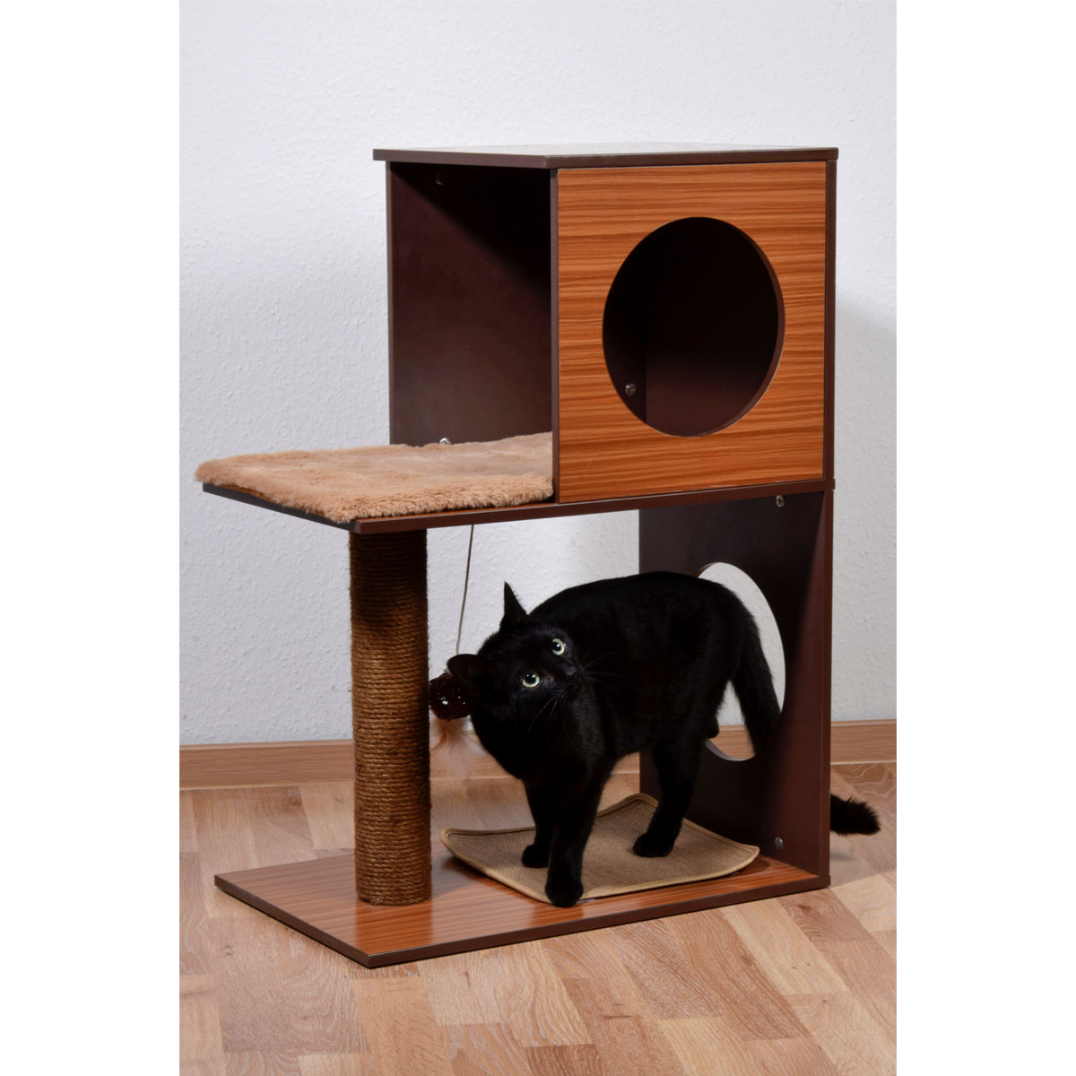 Katzenmöbel „Kelly“, 54x34x77 cm, braun