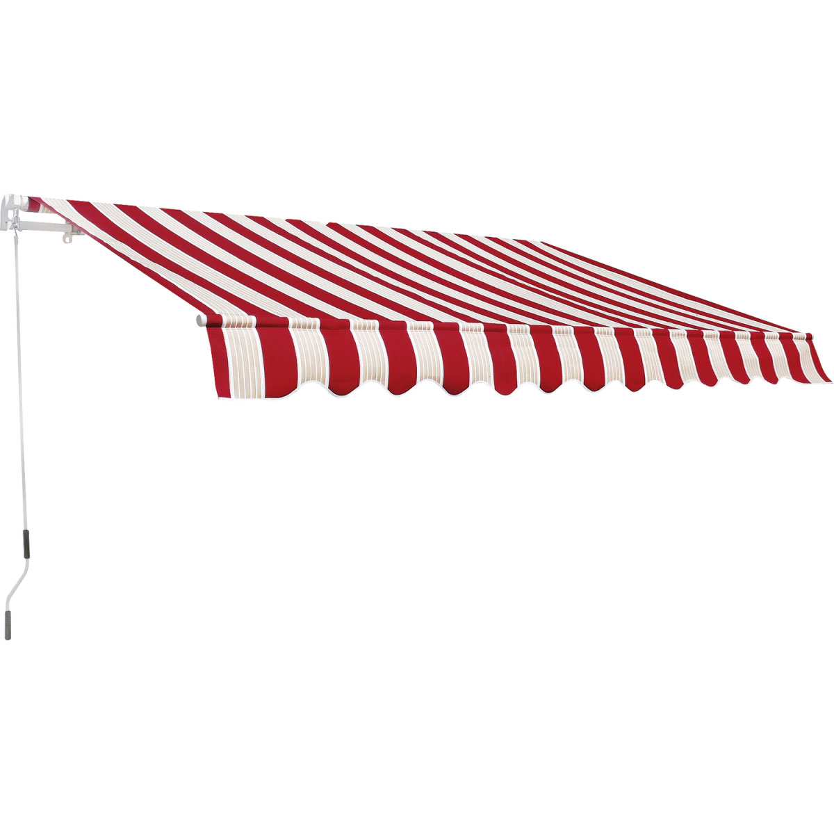 Durabil  Gelenkarm-Markise Nizza 400 x 250 cm für Wand- und Deckenmontage Stoff 23064