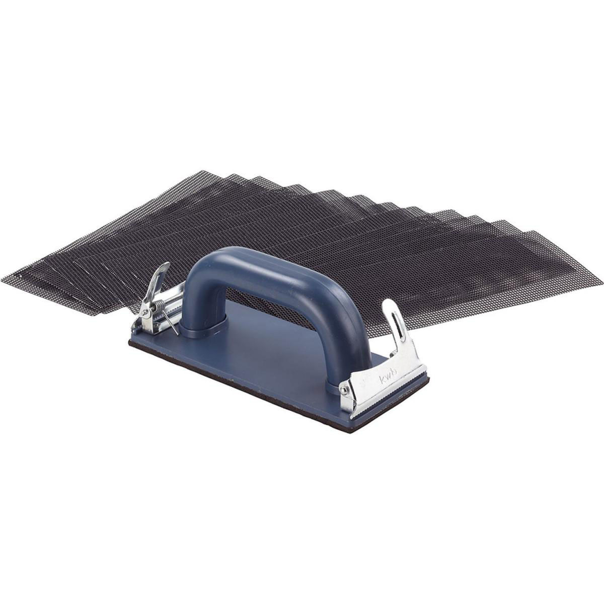 kwb  Handschleifer-Set mit 12 Gitterleinenstreifen