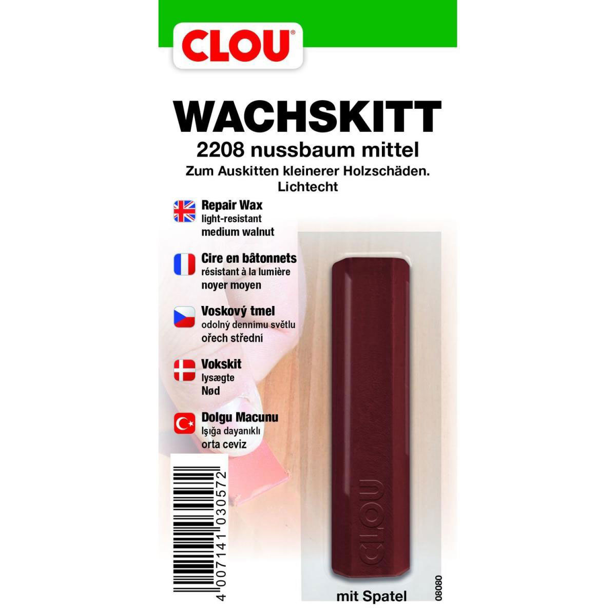 Clou Wachskitt „Nussbaum mittel“