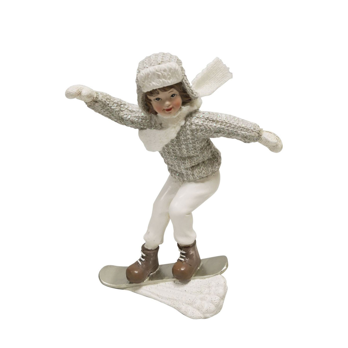 Ambientis Junge mit Snowboard 11 x 5 x 15 cm