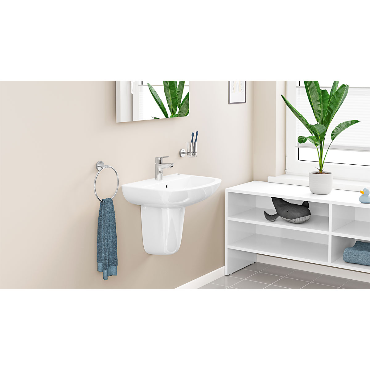 Grohe Einhand-Waschtischbatterie Start Edge chrom Durchmesser 4,5 x 14,7 cm Bild 4