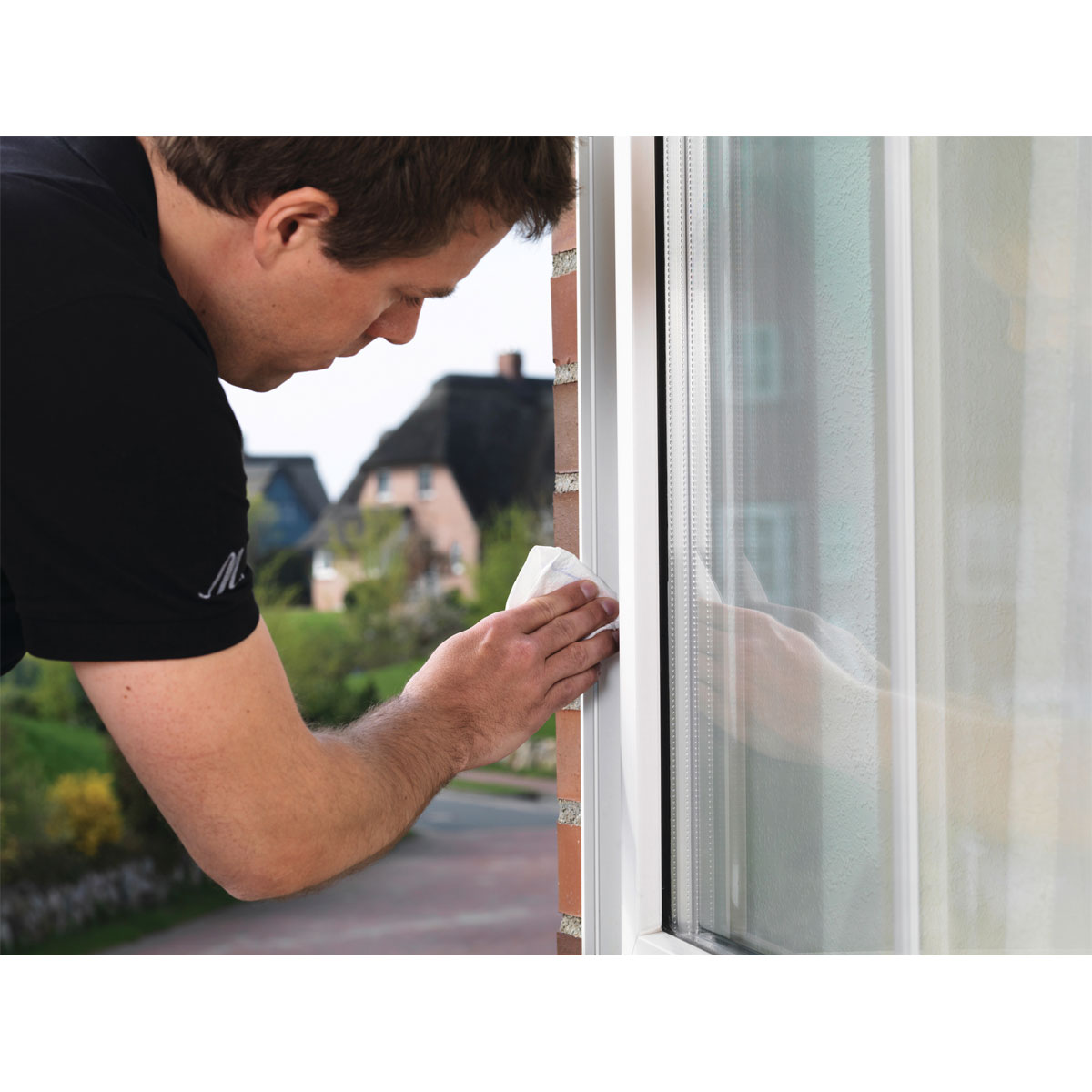 Tesamoll Fensterdichtung / Türdichtung P-Profile Gummidichtung Braun 6 m