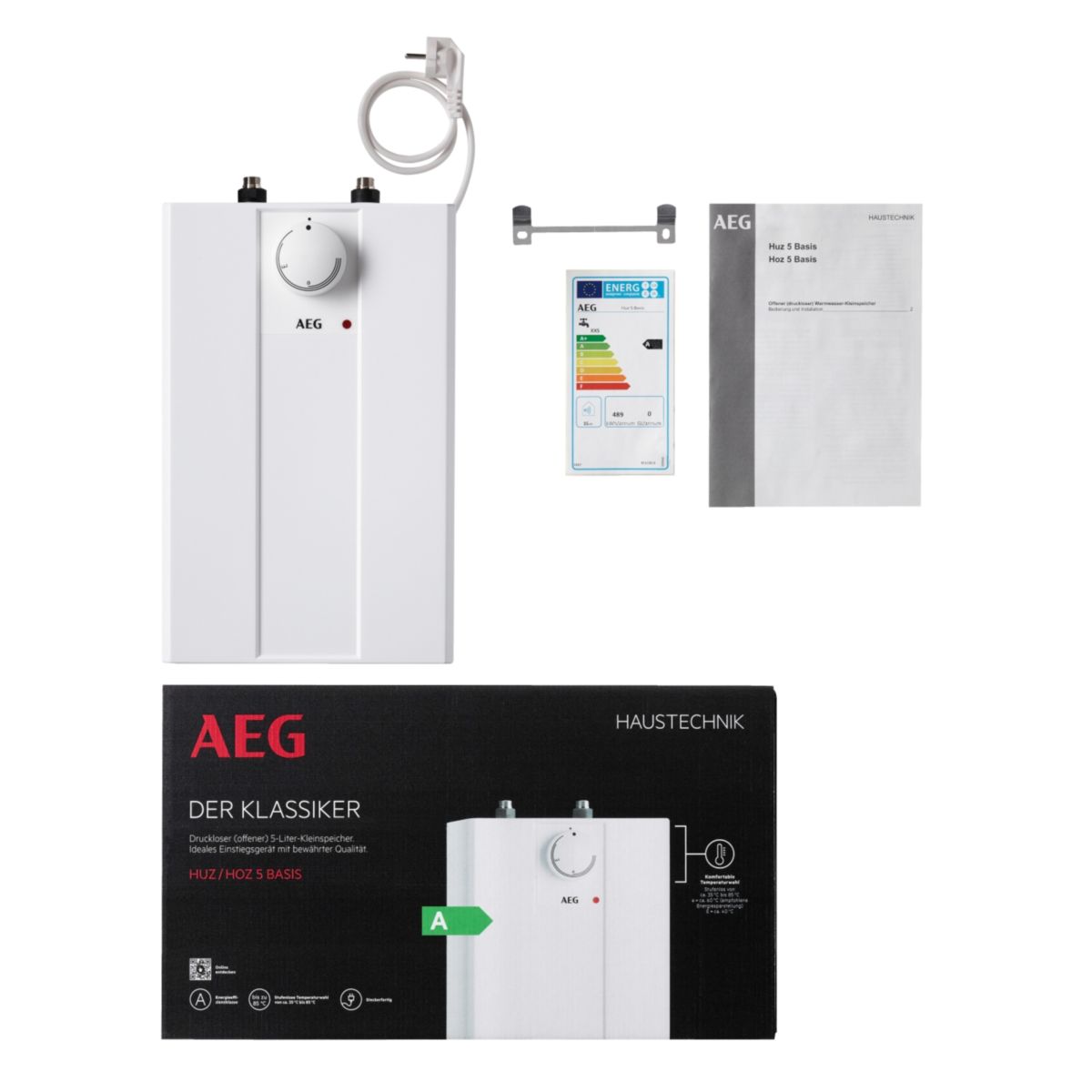 AEG Klein-Warmwasserspeicher HUZ 5 Basis 2 kW 5 l Bild 4