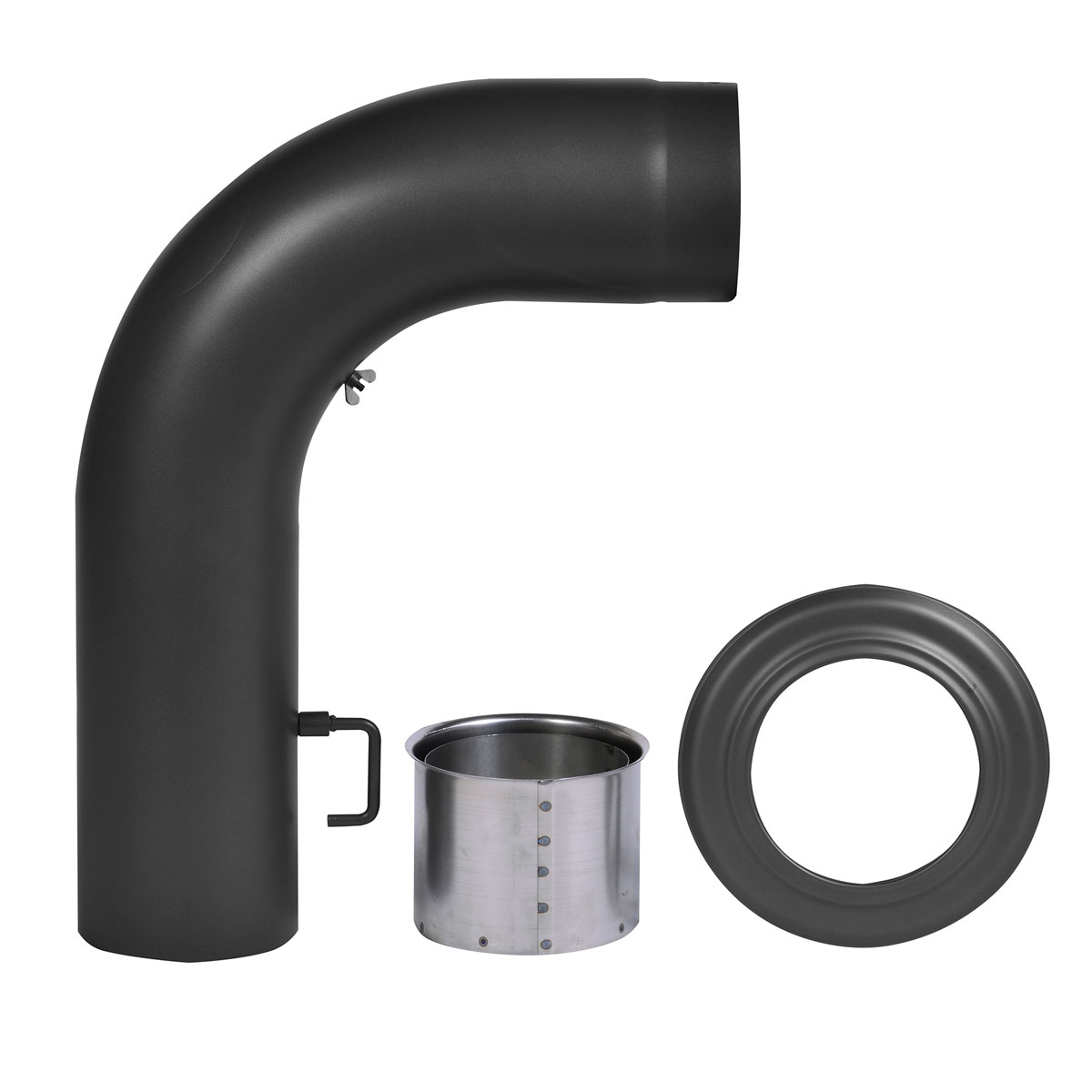 FIREFIX  Rauchrohr 150 mm schwarz Set