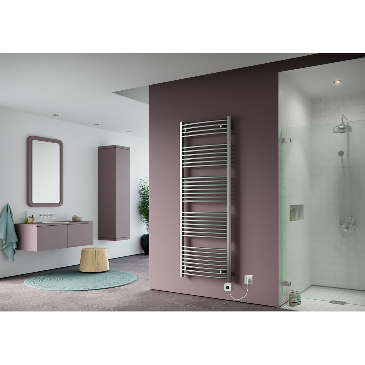 Ximax  Elektrischer Handtuchwärmer C2 1636 x 600 mm 600 Watt Typ 7 Chrom