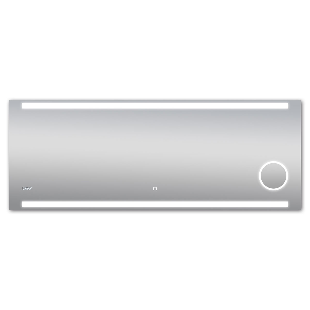 DSK  Design LED Lichtspiegel Silver Rey 160 x 60 cm Bild 1