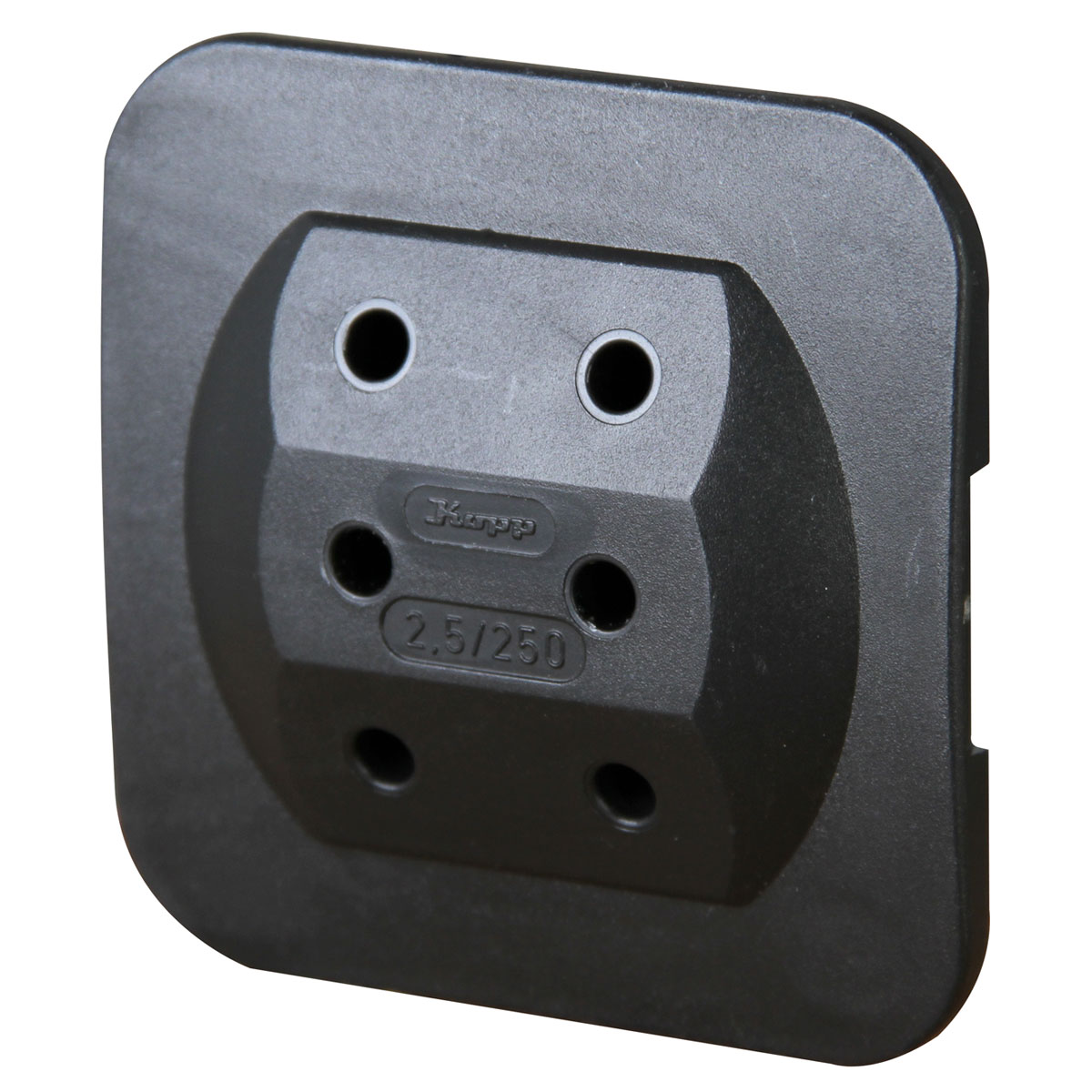 Euro-Adapter 3-fach schwarz