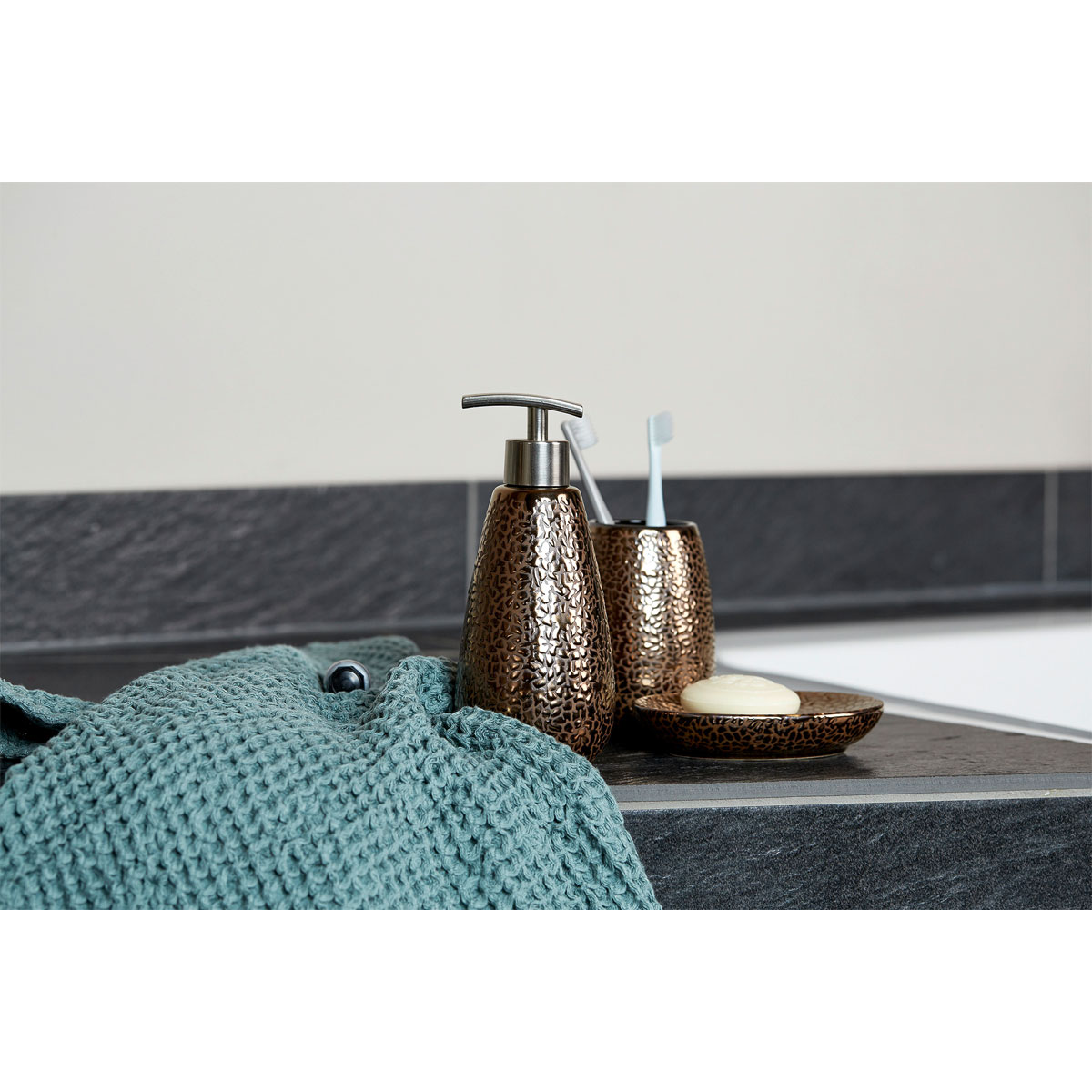 Wenko  Bad-Accessoire-Set Marrakesh 3-teilig Bad-Zubehör Set Bild 9