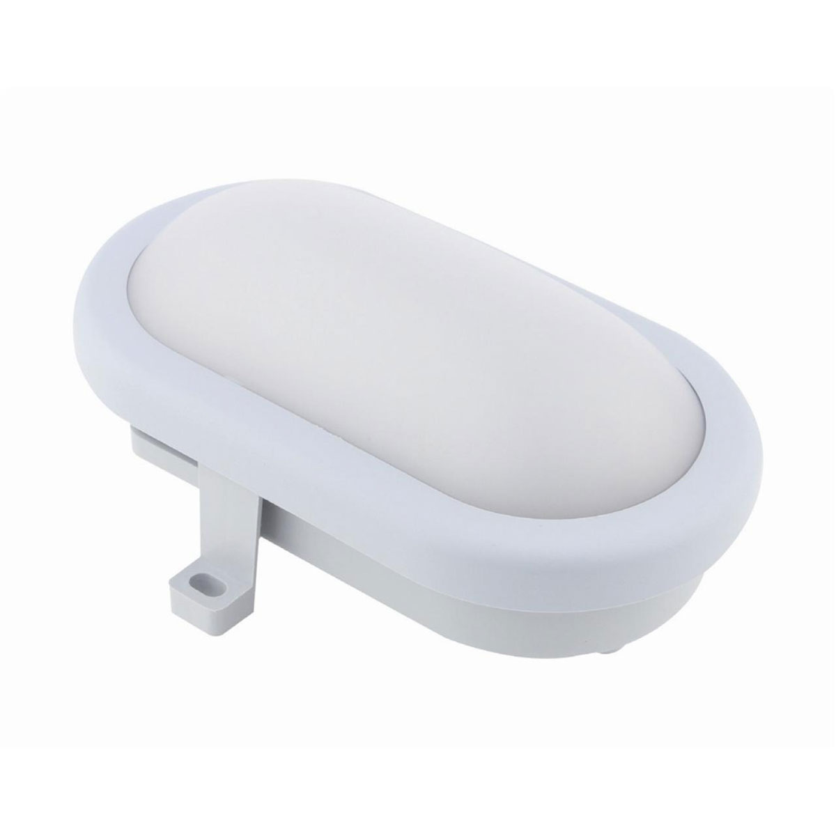 Unitec LED Ovalleuchte grau