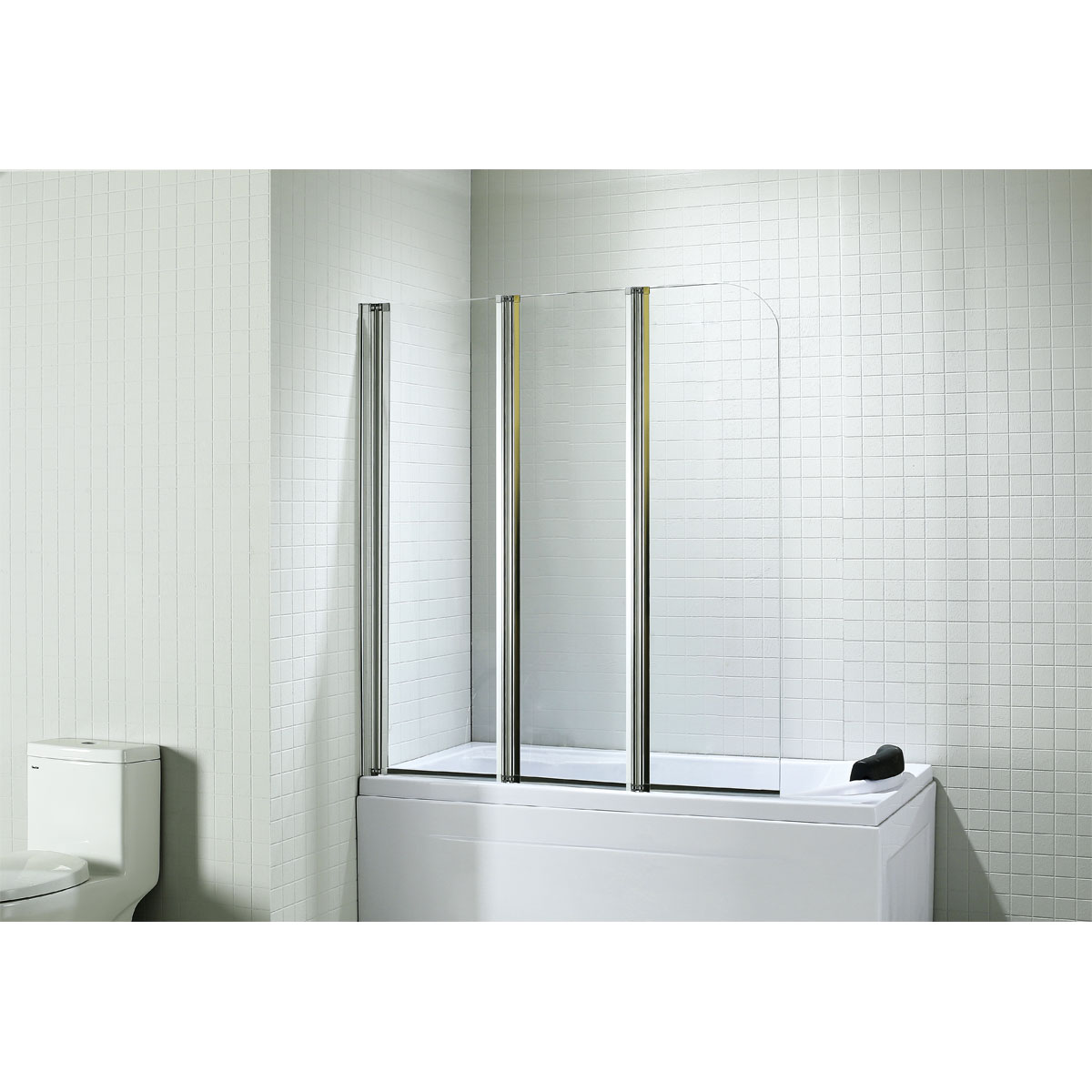 Valblue Badewannenfaltwand 3-teilig verchromt