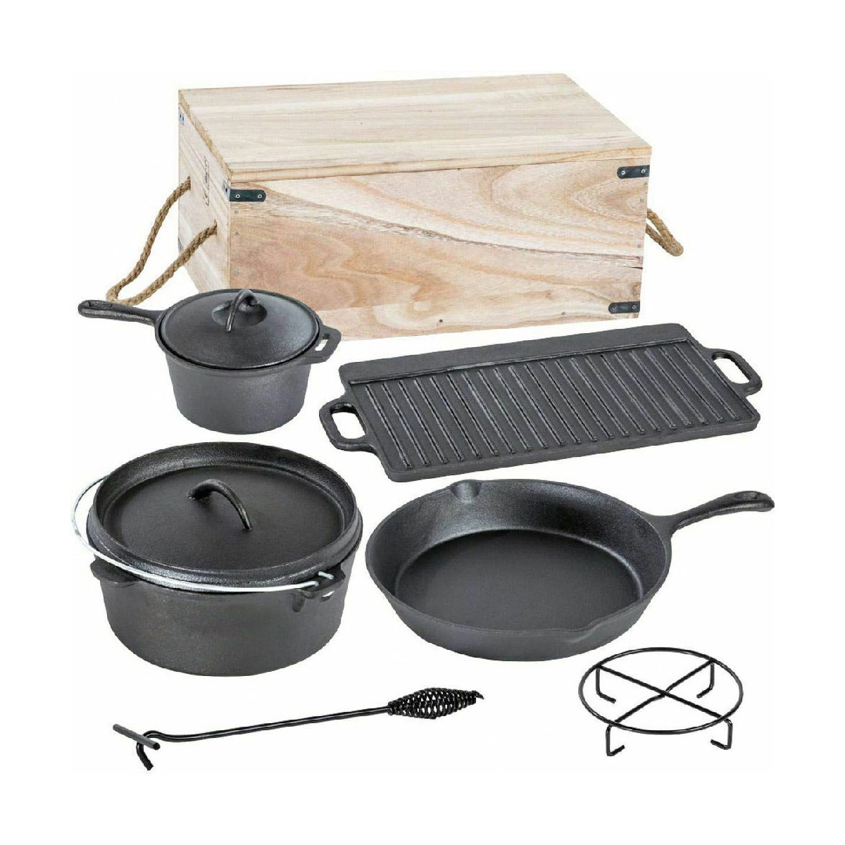 Dutch-Oven-Set 7-teilig