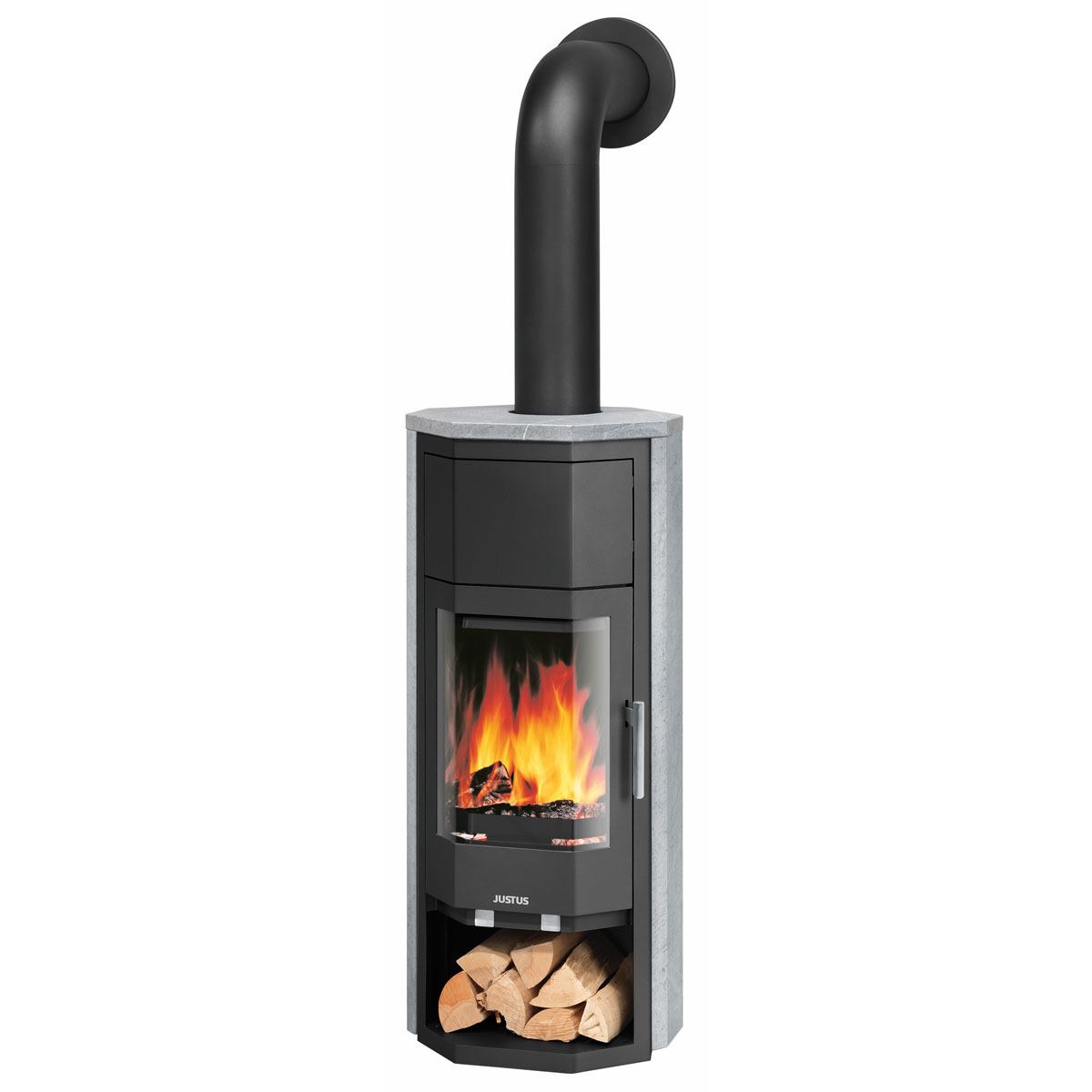 Kaminofen Usedom 5 W+ 2.1 SpecksteinKorpus Stahl Schwarz Bild 1