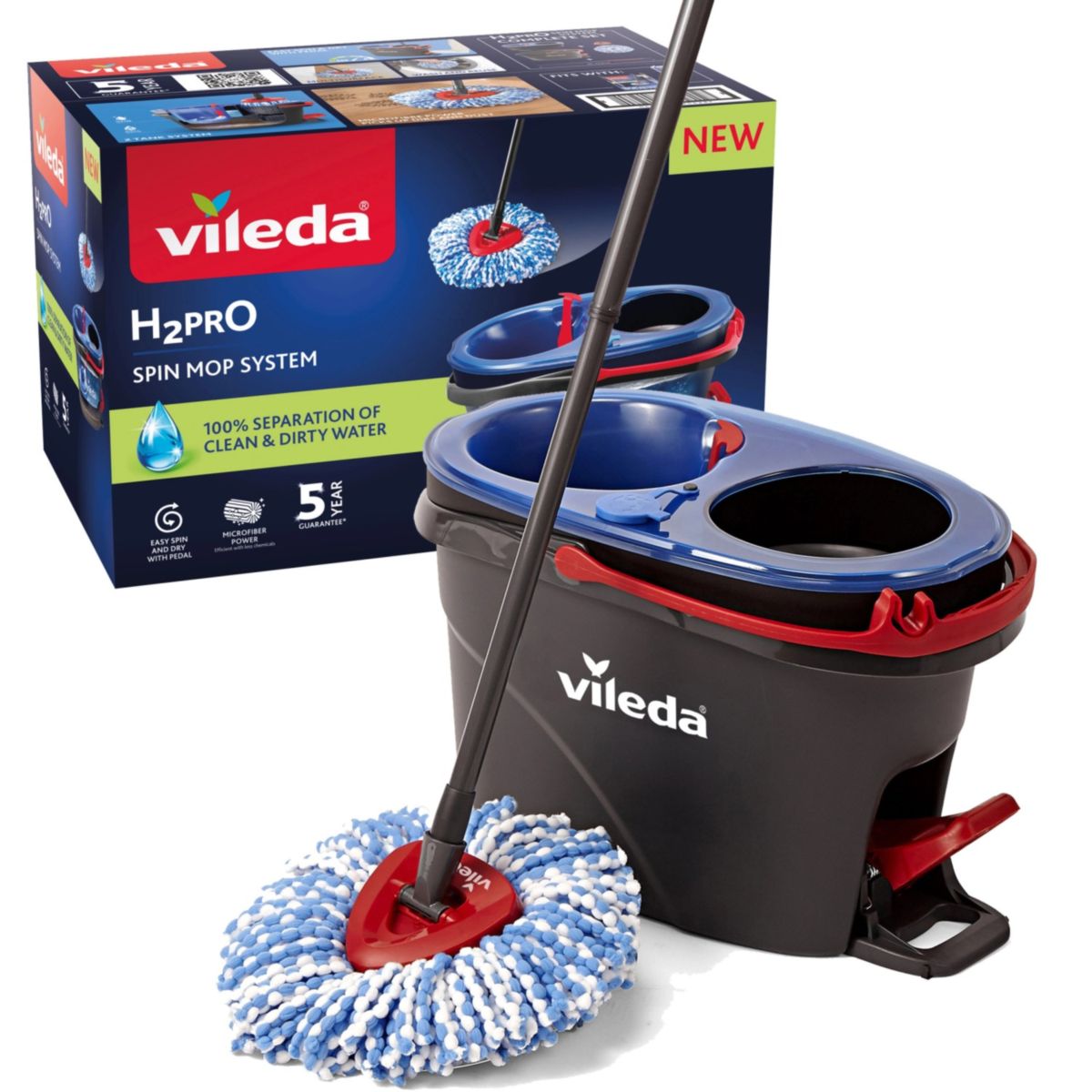 Vileda H2PRO Spin Mop System 