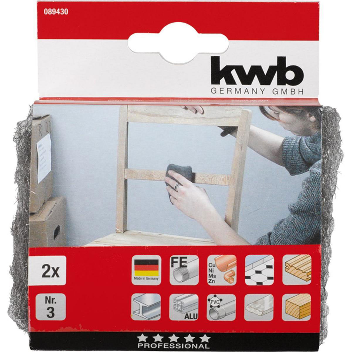 kwb  Stahlwolle Kissen grob Nr 3 Bild 2