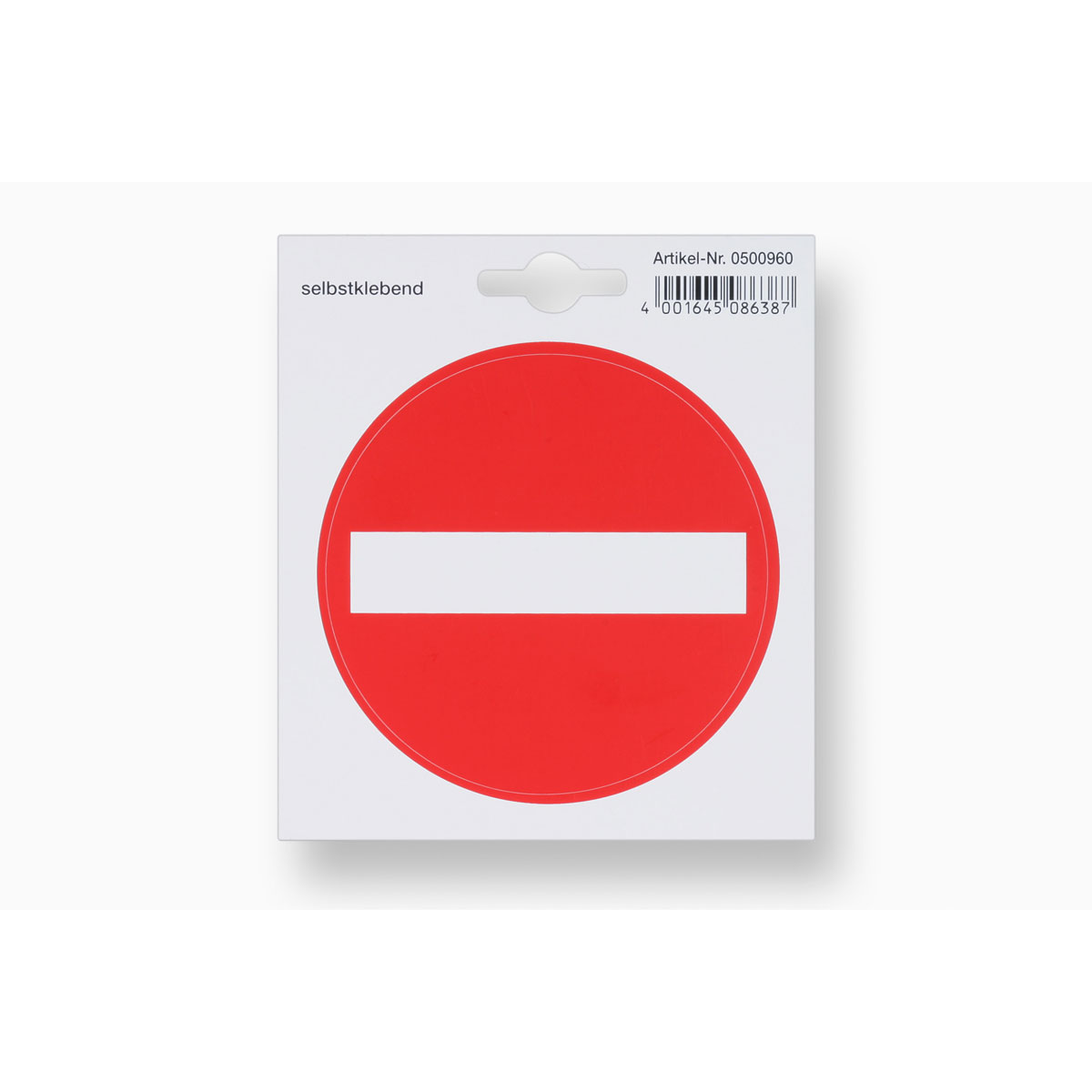 Metafranc Verbotsschild Durchfahrt verboten Kunststoff gelb