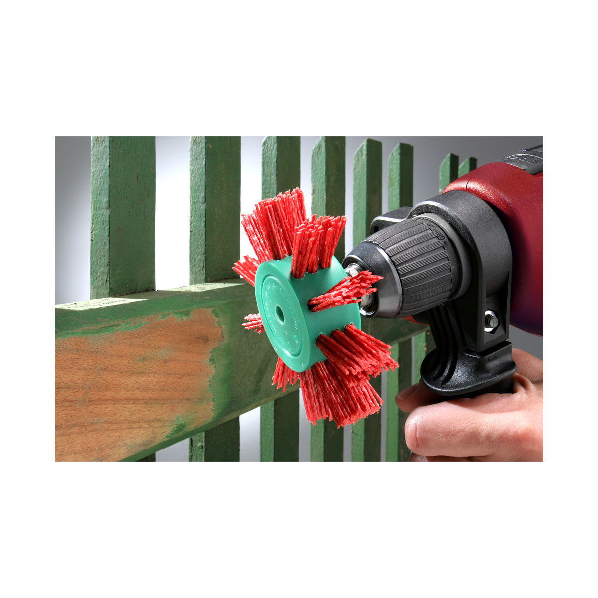 kwb  Nylonfächerbürste für Einsatz mit Bohrmaschinen und Akkuschraubern Bild 3