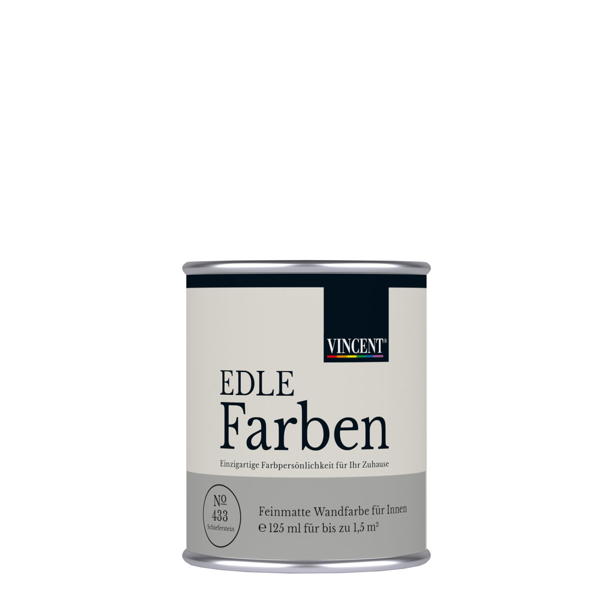 Vincent  Wandfarbe EDLE Farben Schieferstein matt 0,125 L