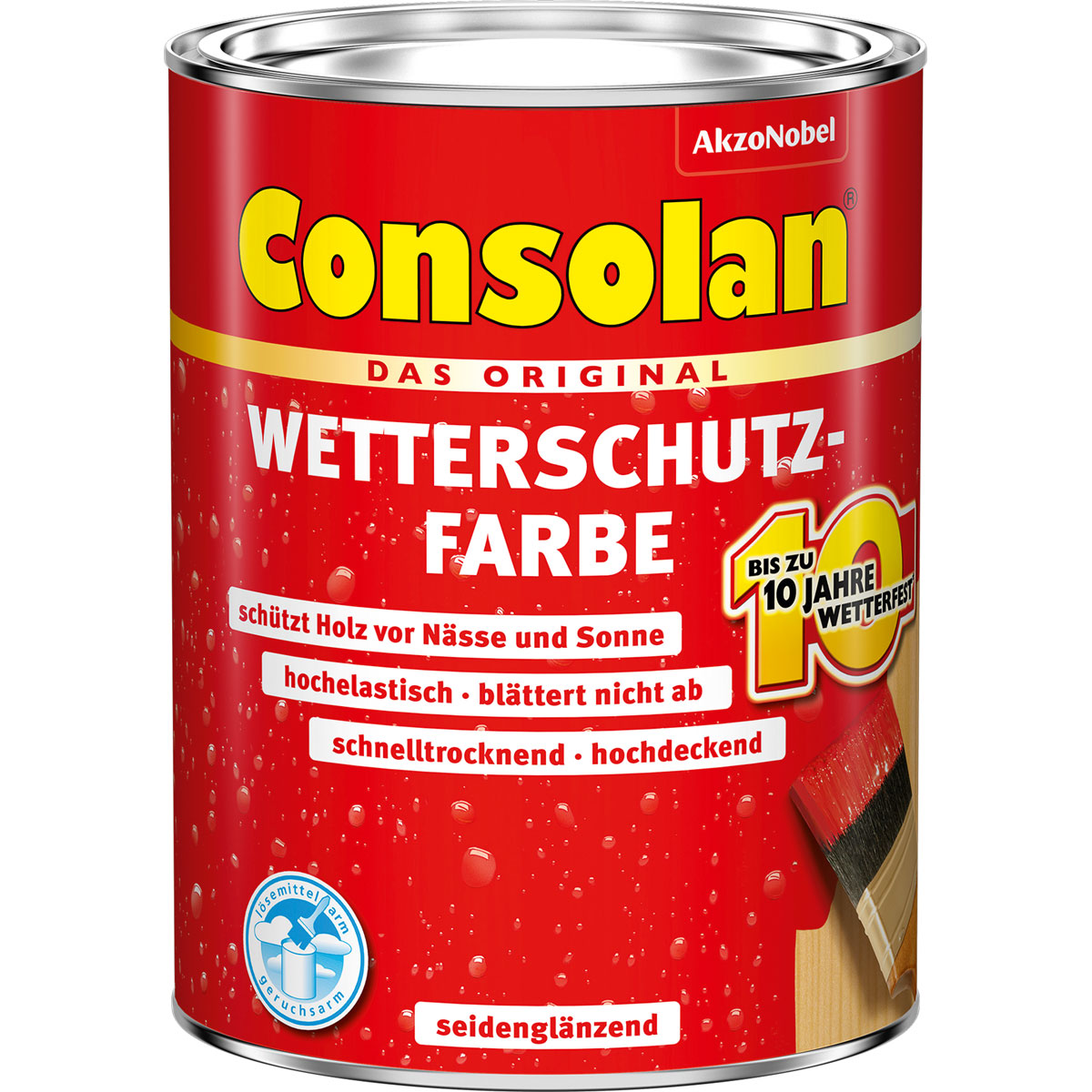 Consolan Wetterschutz-Farbe silbergrau 0,75 L