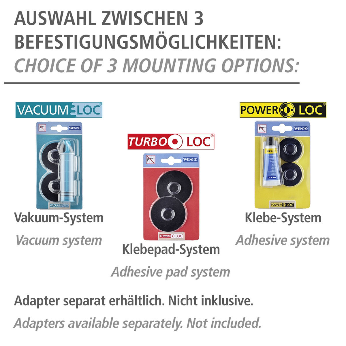 Wenko Haartrocknerhalter Classic Plus Black Bild 3