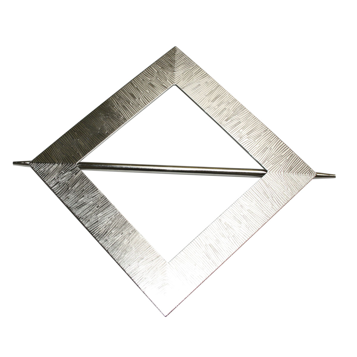 Gardinia Dekospange Uranus mit Stab edelstahloptik