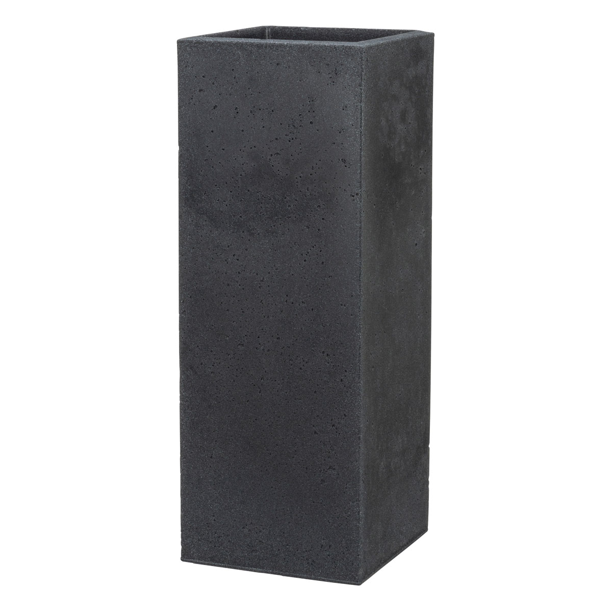 Pflanzgefäß „C-Cube High“ 26x70x26 cm, Stony Black