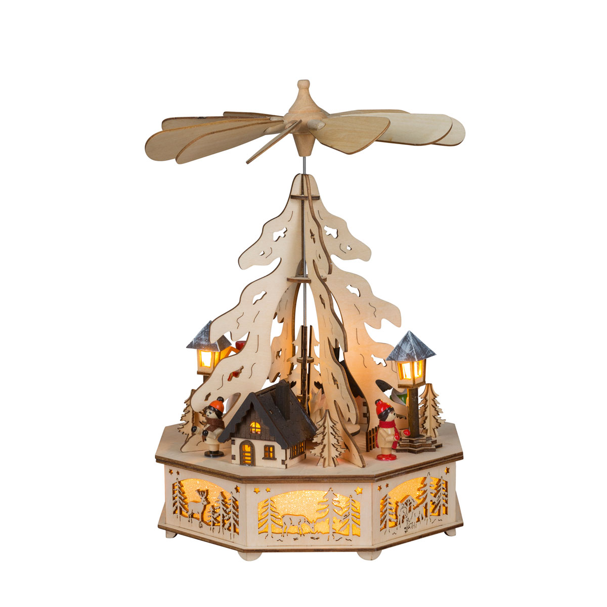 LED-Pyramide Waldhaus Netzberieb