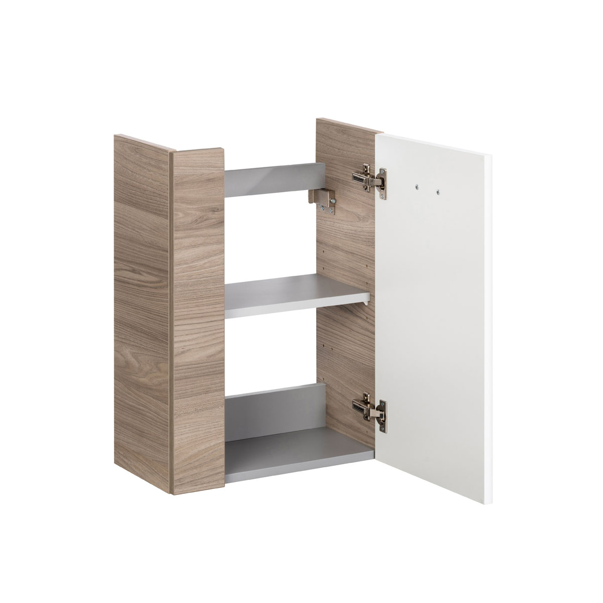 Fackelmann  Gäste-WC Waschtischunterschrank rechts SBC 440 x 600 x 243 mm Steinesche/Weiß Bild 2