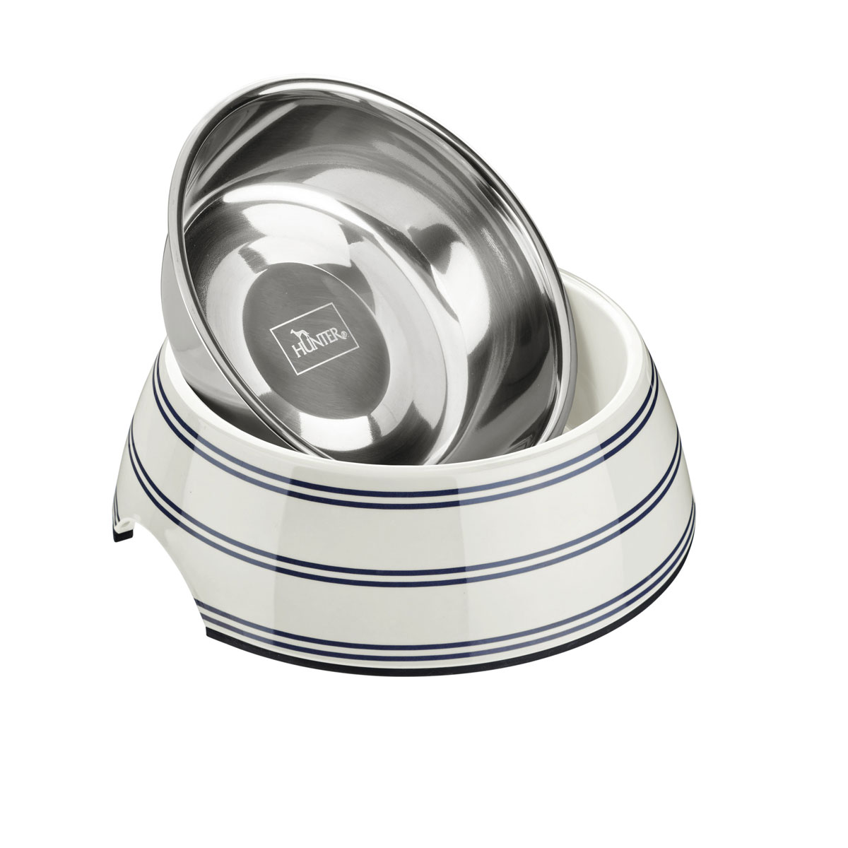 Hunter Melamin-Napf Silda weiß-grau 700 ml Bild 2