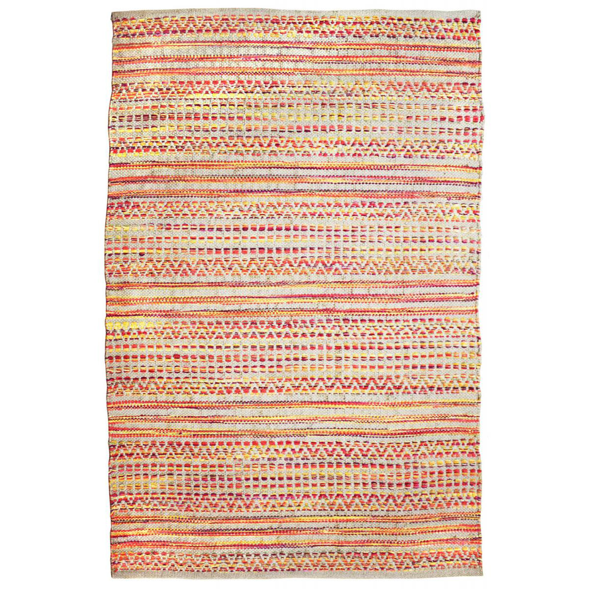 Teppich „Sienna 710“ Rot, 120x170cm, geflochten, handgefertigt
