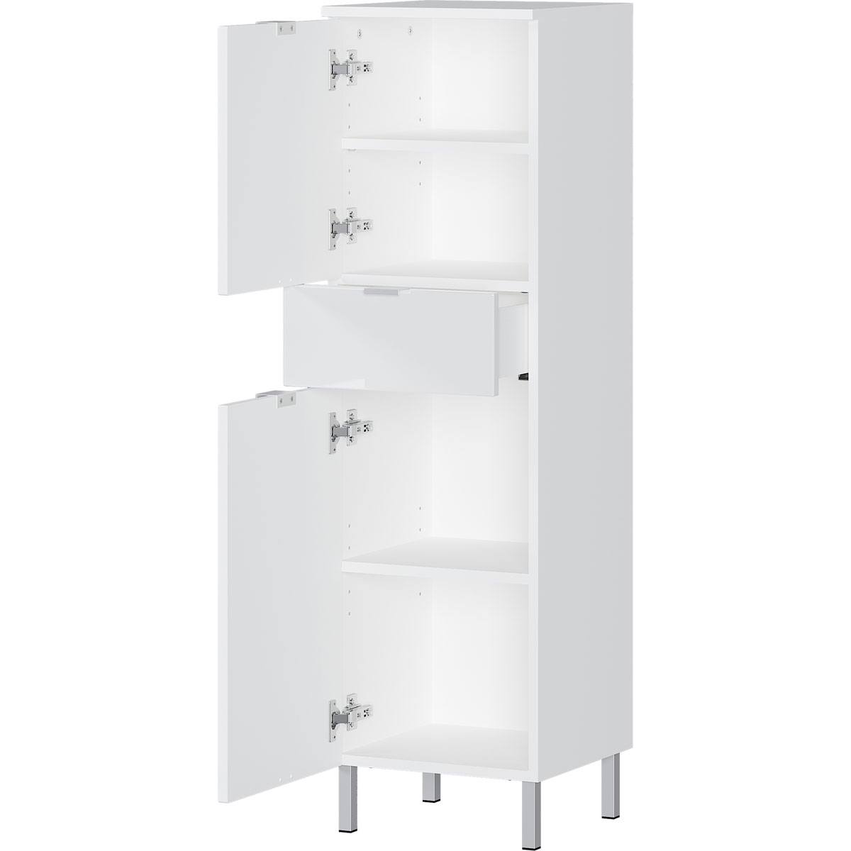 Schrank Maureen 1 Schubkasten 34 x 120 x 34 cm weiß Bild 2