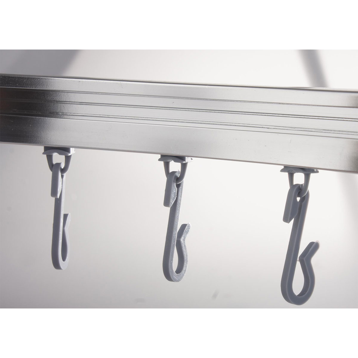 Valblue Universal-Vorhangschiene Bruck, ca. 90x90x90 cm, Farbe: Chromfarben glänzend Bild 5