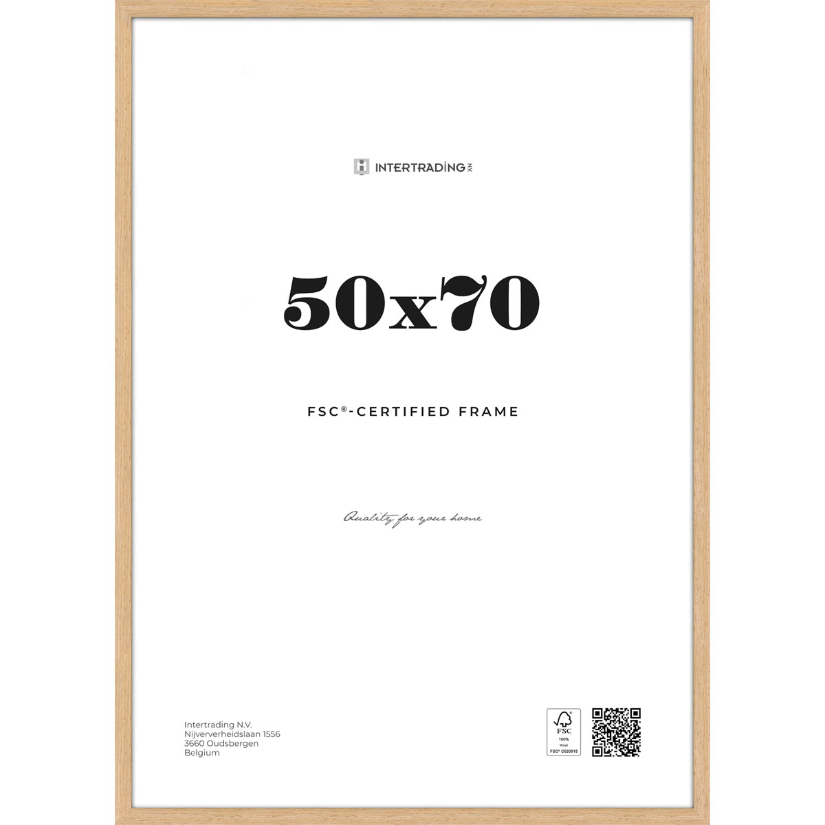 Bilderrahmen Quebec 50x70 cm Eiche Bild 1