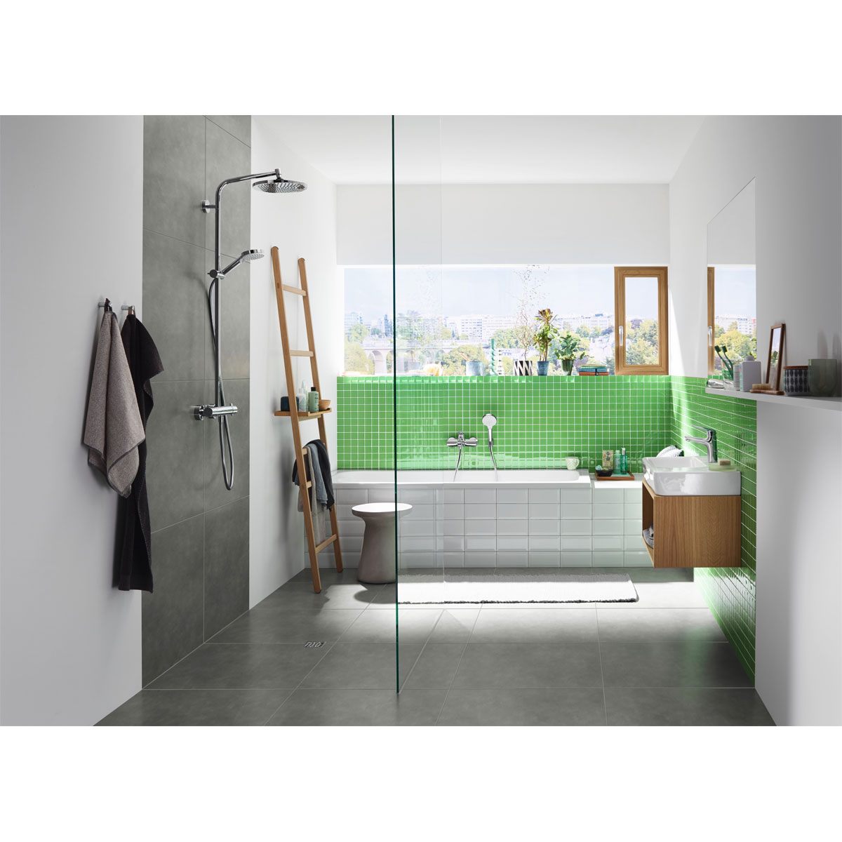 Hansgrohe  Duschsystem 240 Crometta S 1 Strahlart mit Thermostat Chrom Bild 3