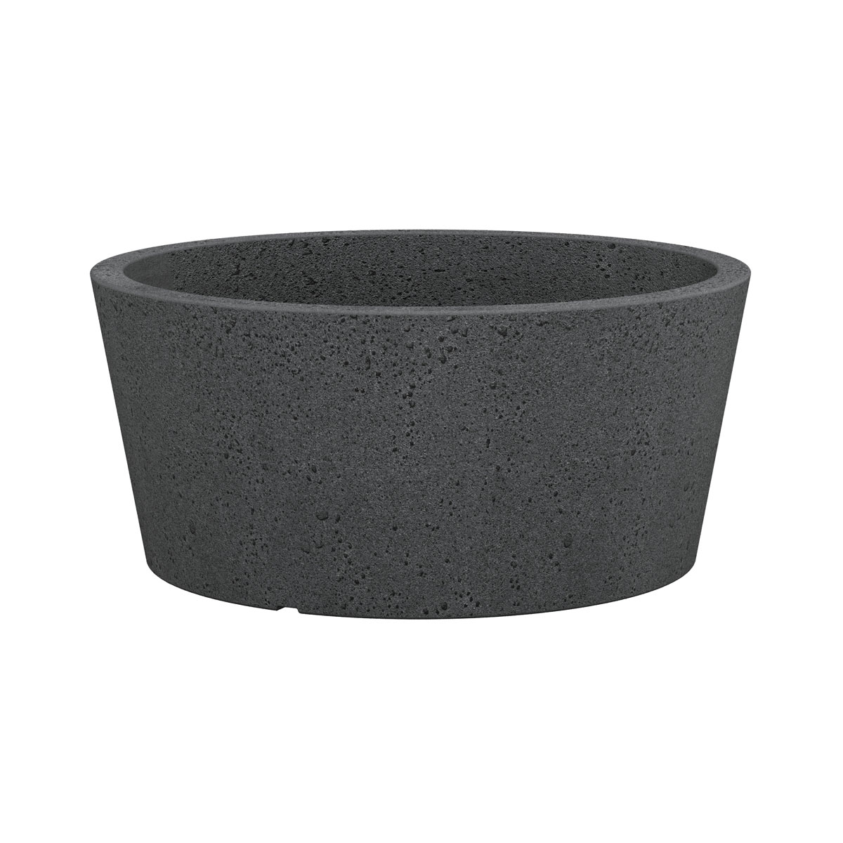 Scheurich Pflanzschale C-Cone BxHxT 38,9 x 17,5 x 38,9 cm Stony Black