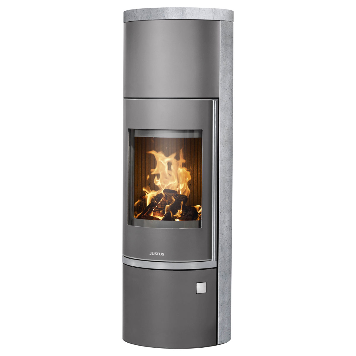 Kaminofen Faro W+ 2.0 Speckstein, KorpusStahl Schwarz