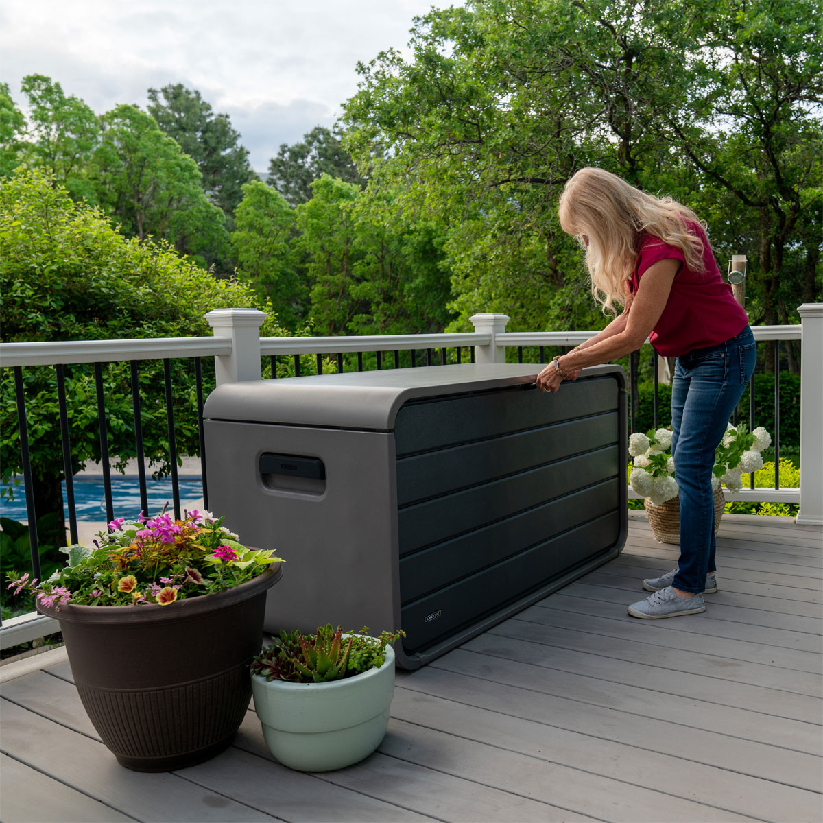 Lifetime Kissen- & Auflagenbox 625 L 72,4x146,7x77,2cm Grau Bild 6