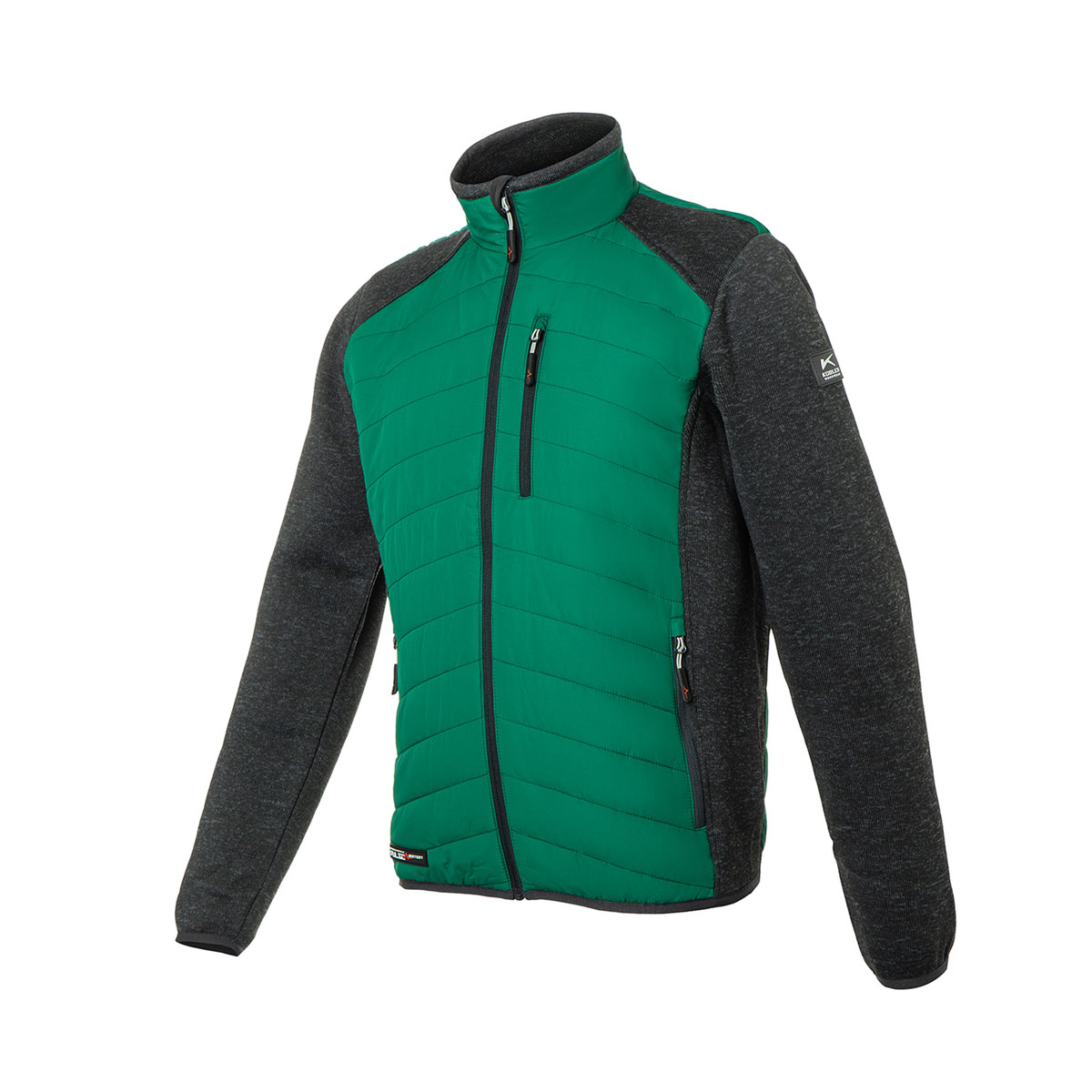Kübler  Hybridjacke PULSE TECH moosgrün/dunkelgrau Größe XL