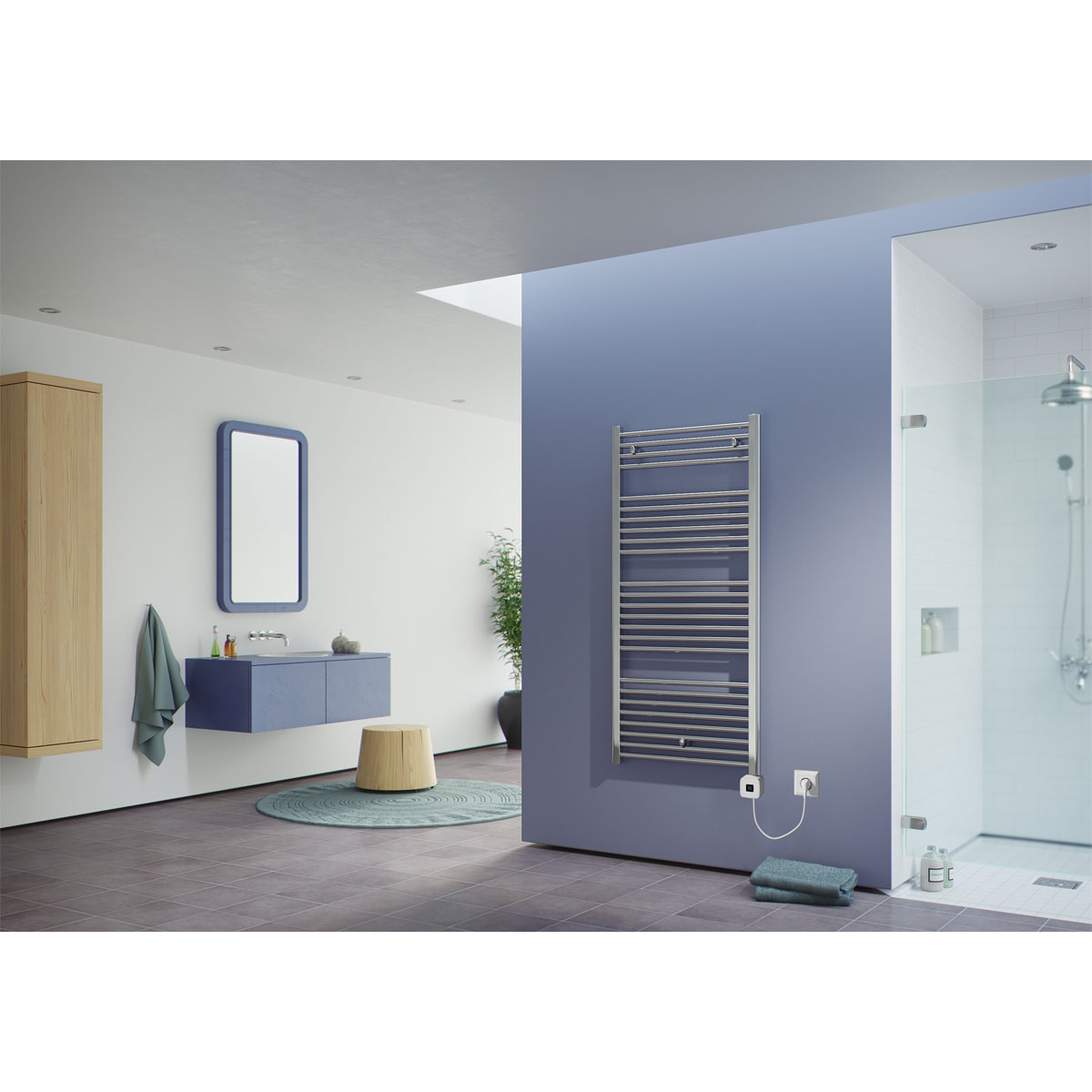 Ximax  Elektrischer Handtuchwärmer C1 916 x 450 mm 300 Watt Typ 7 Chrom