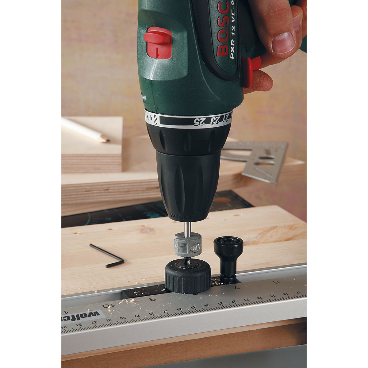 Wolfcraft  Universal-Tiefenstopp-Set 3- teilig  Bild 12