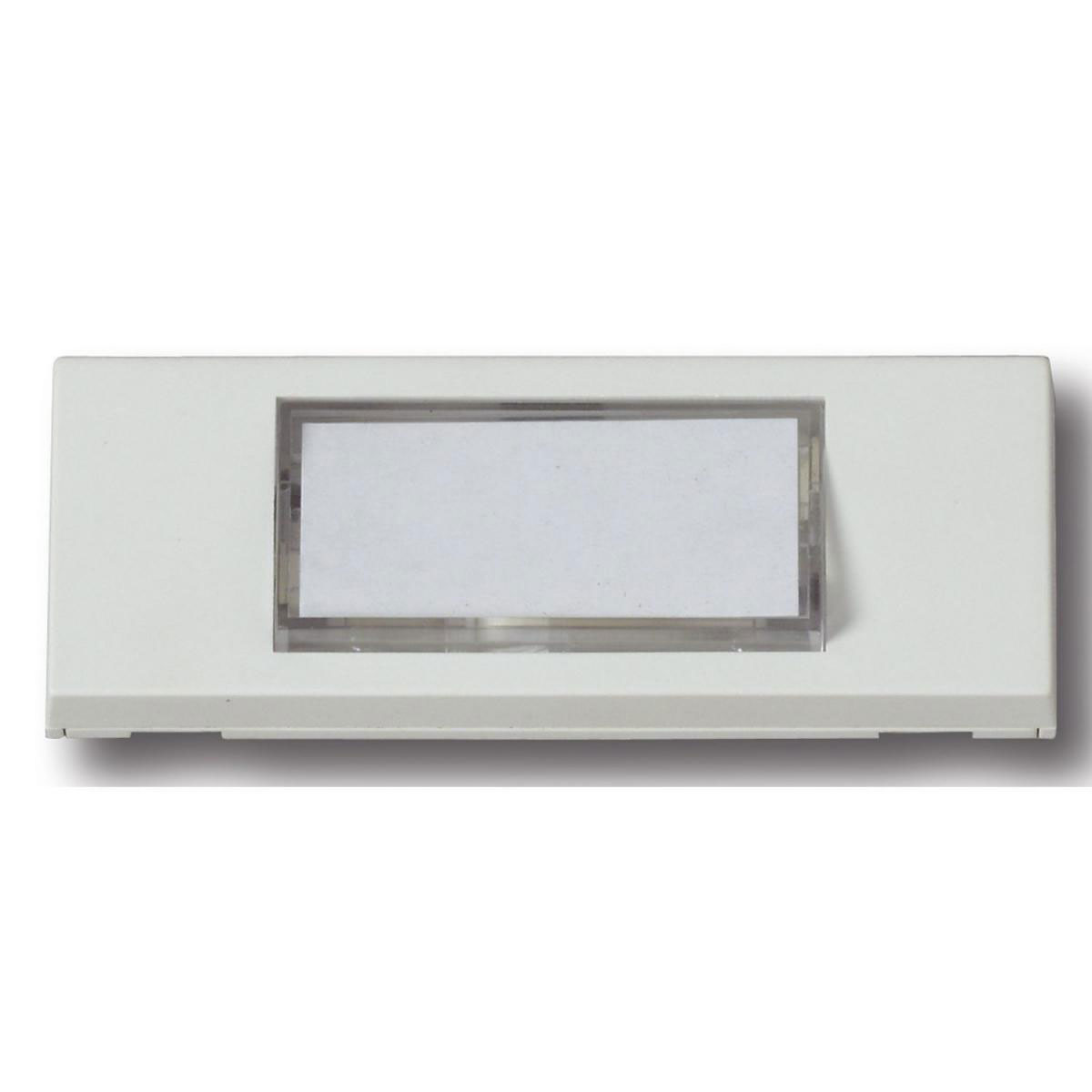 Klingelplatte unbeleuchtet reinweiß